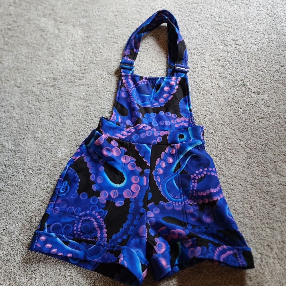 Blackmilk Neon Octopus overalls